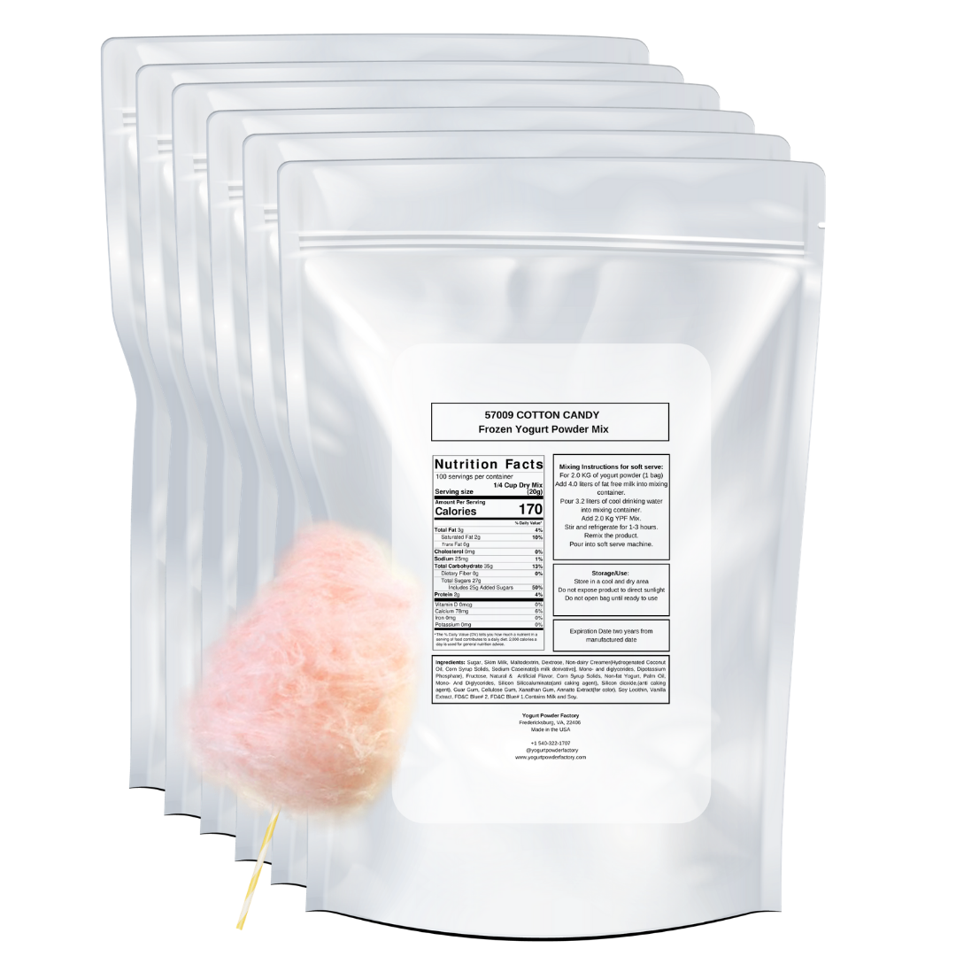 Cotton Candy Frozen Yogurt Pre Mix One Box (12kg/26.45lb) image 2