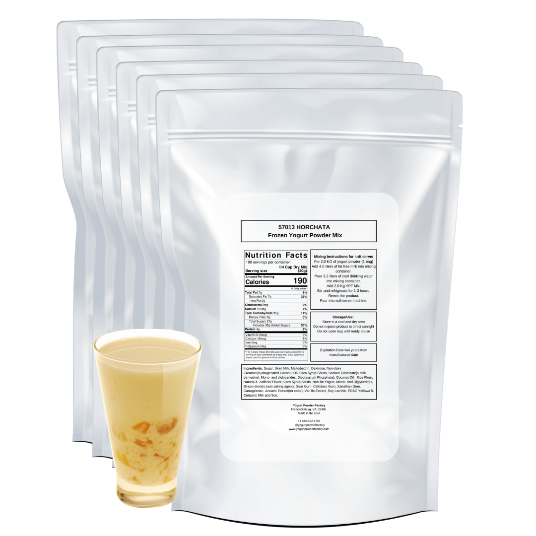 Horchata Frozen Yogurt Pre Mix One Box (12kg/26.45lb) image 2