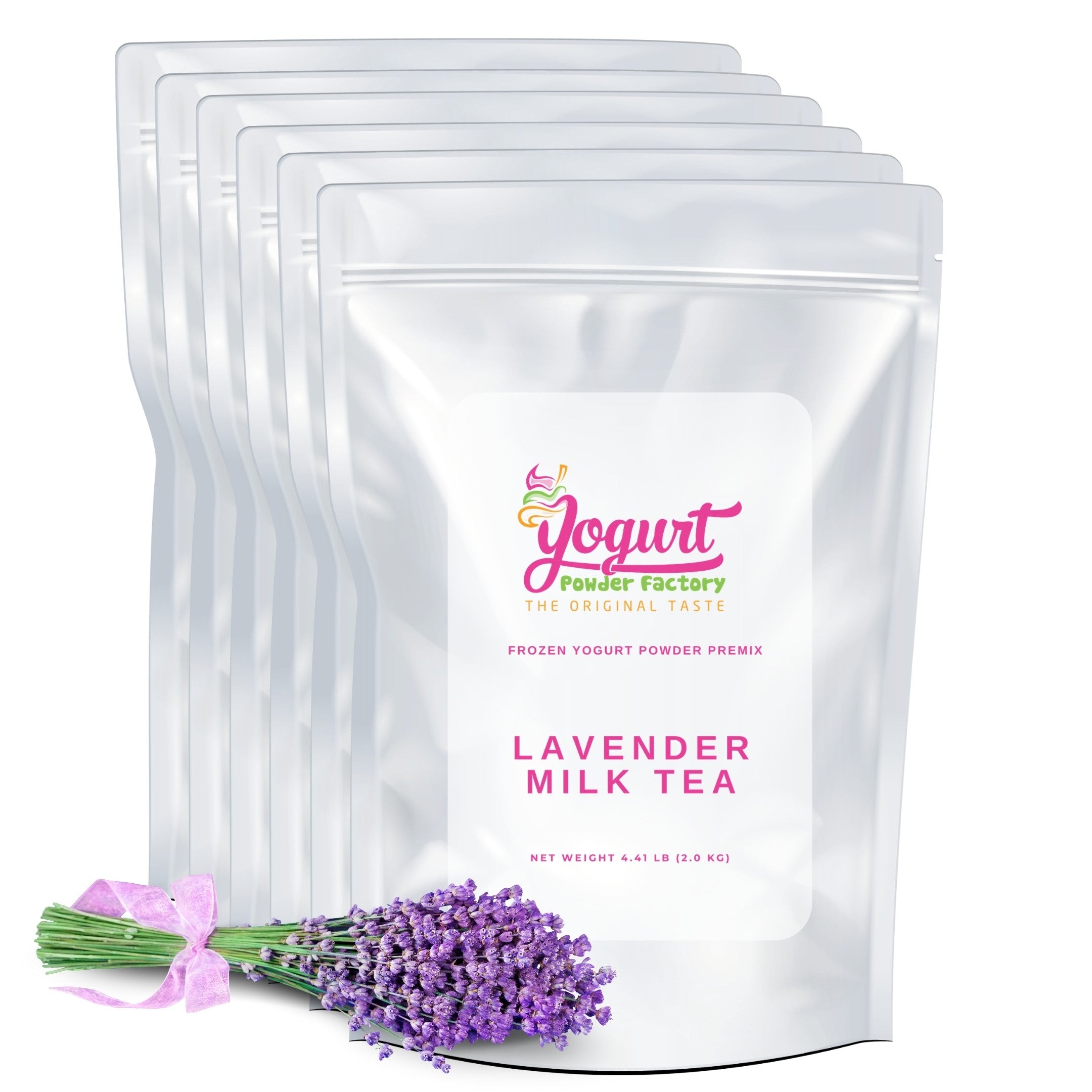 Lavender Milk Tea Frozen Yogurt Pre Mix One Box (12kg/26.45lb) image 0