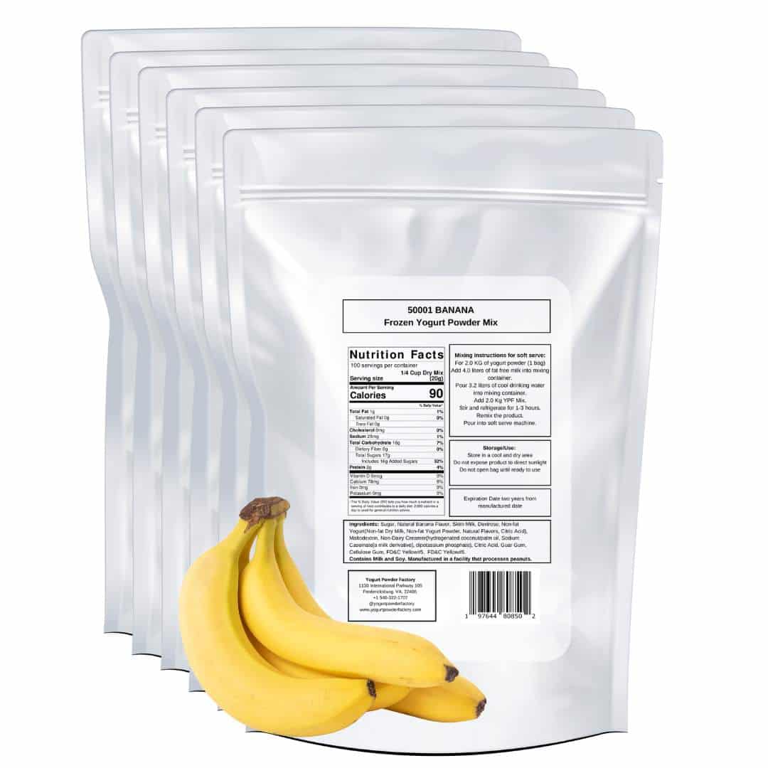 Banana Frozen Yogurt Pre Mix One Box (12kg/26.45lb) image 2