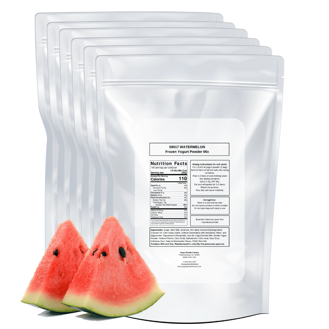 Watermelon Frozen Yogurt Pre Mix One Box (12kg/26.45lb) image 2