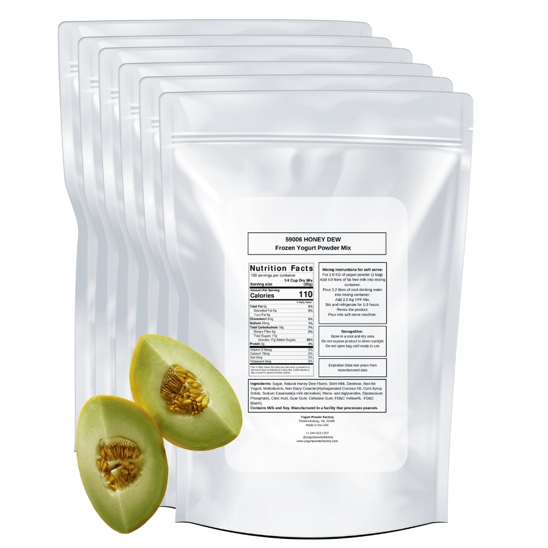 Honey Dew Frozen Yogurt Pre Mix One Box (12kg/26.45lb) image 2