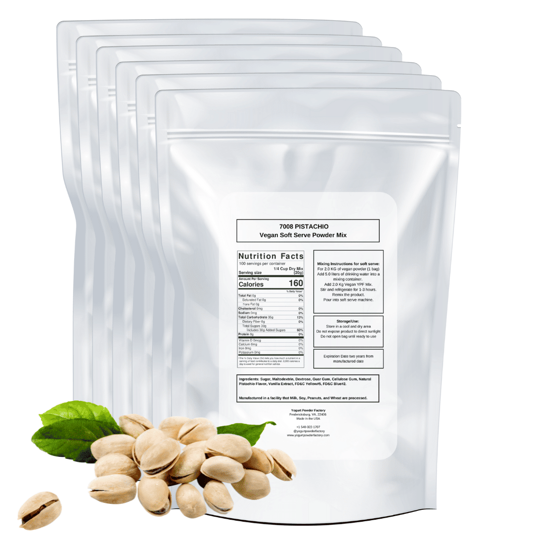 Vegan Pistachio Frozen Yogurt Pre Mix One Box (12kg/26.45lb) image 2