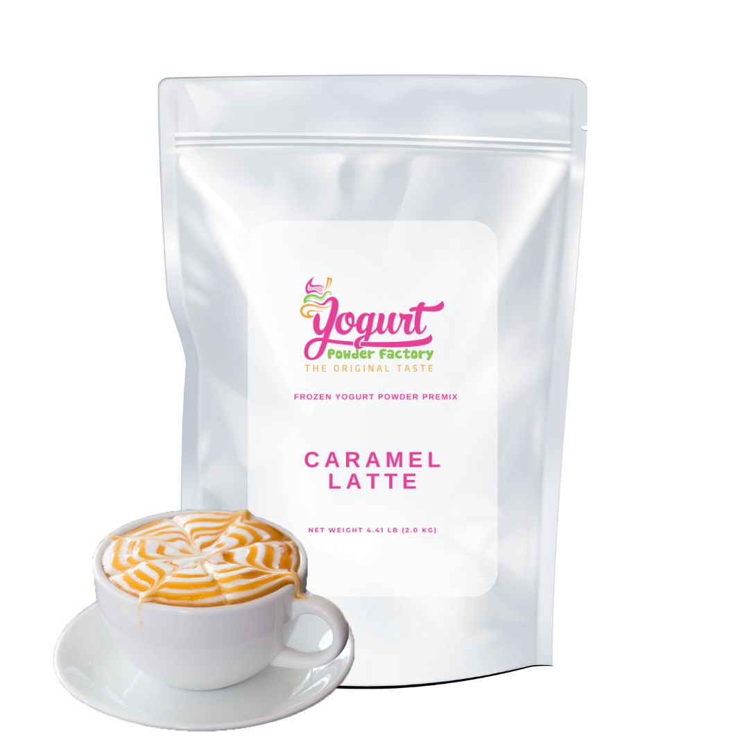 Caramel Latte Frozen Yogurt Pre Mix One Box (12kg/26.45lb)