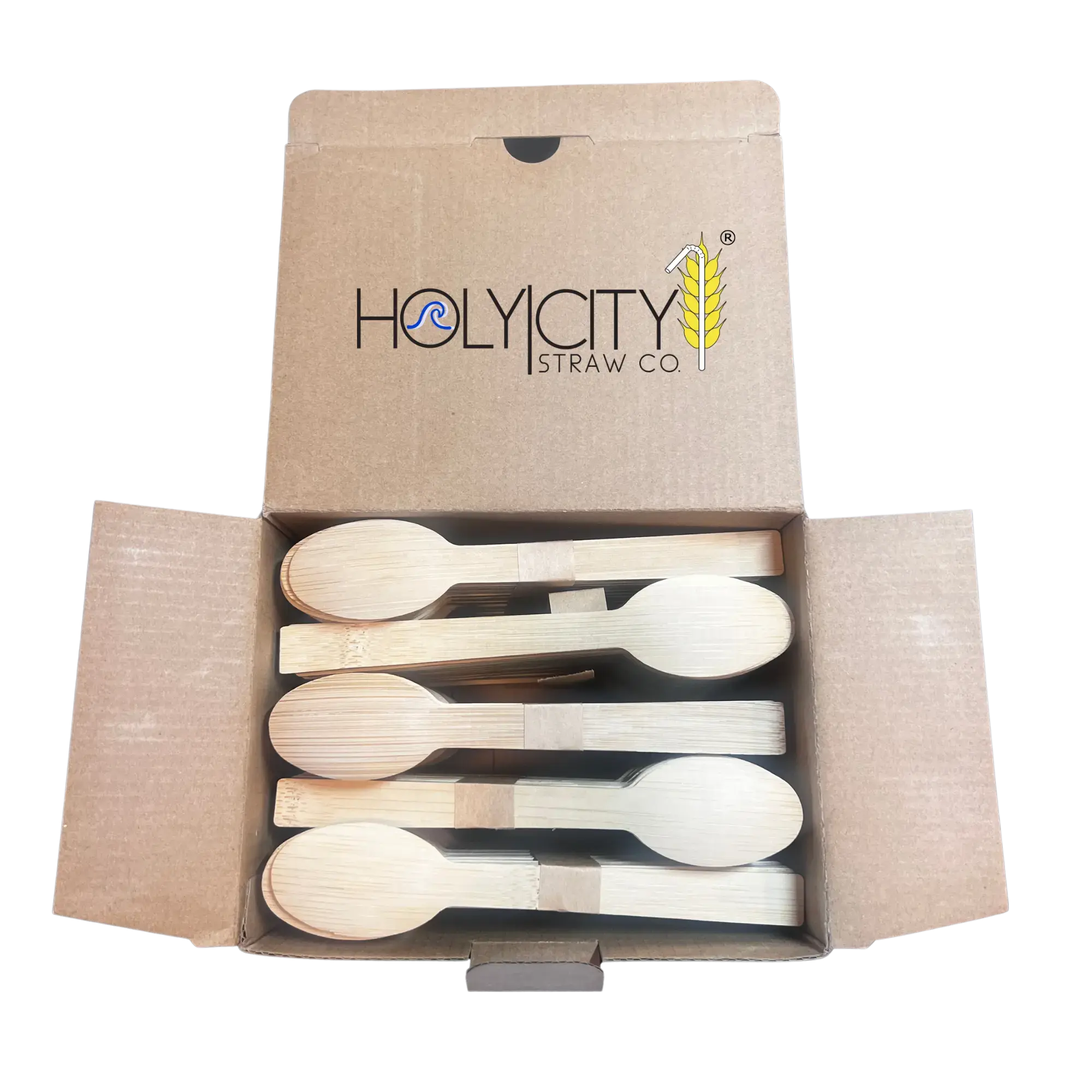 4.3" Bamboo Taster Spoons