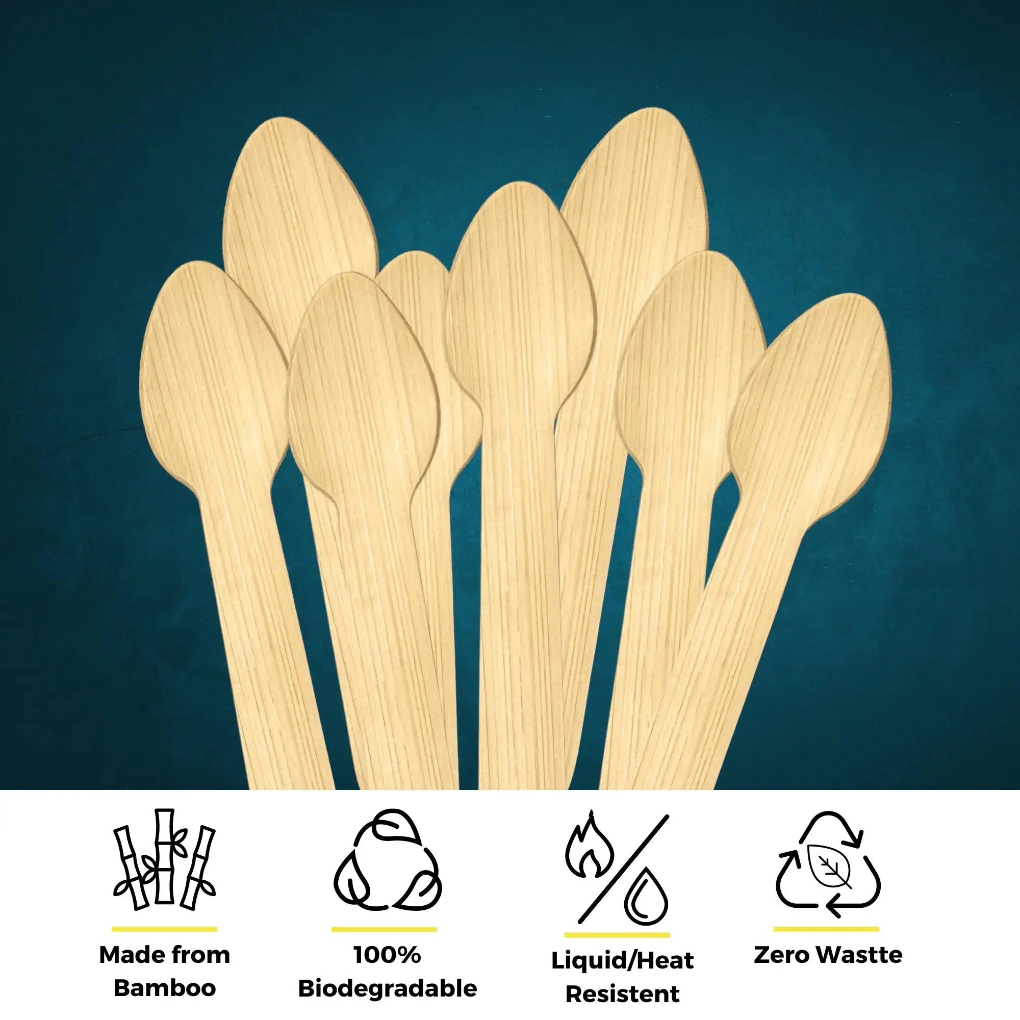 3.8" Bamboo Mini Taster Spoons
