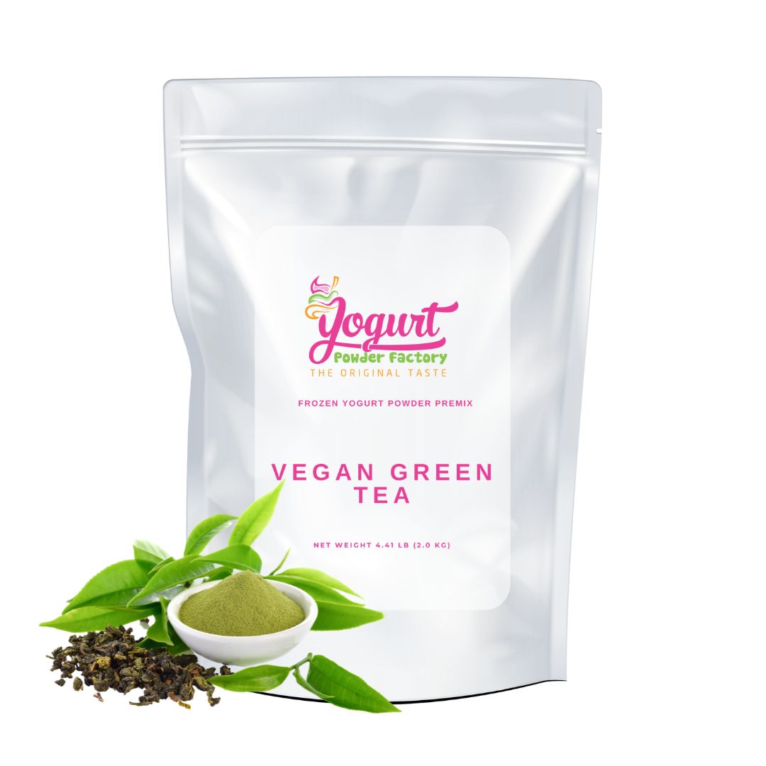 Vegan Green Tea Frozen Yogurt Pre Mix Powder