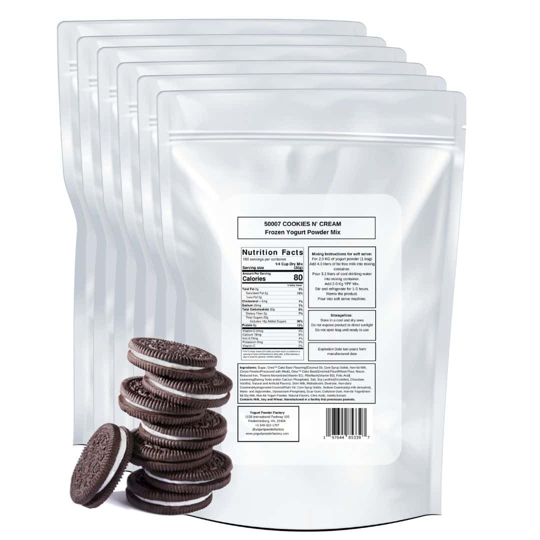 Cookies n' Cream Frozen Yogurt Pre Mix One Box (12kg/26.45lb) image 2