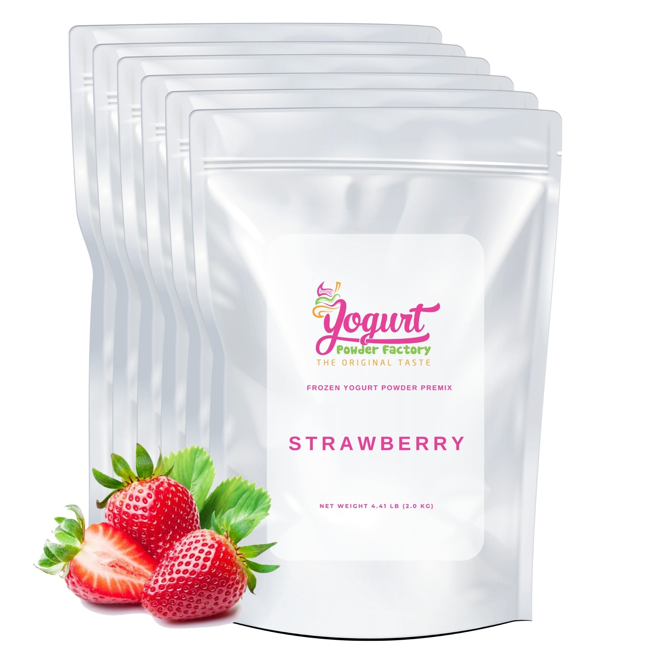 Strawberry Frozen Yogurt Pre Mix One Box (12kg/26.45lb) image 0