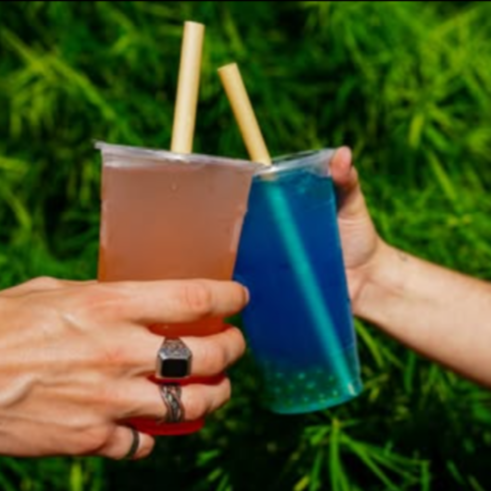 8.7" Wrapped Boba Bamboo Fiber Straws | 12mm