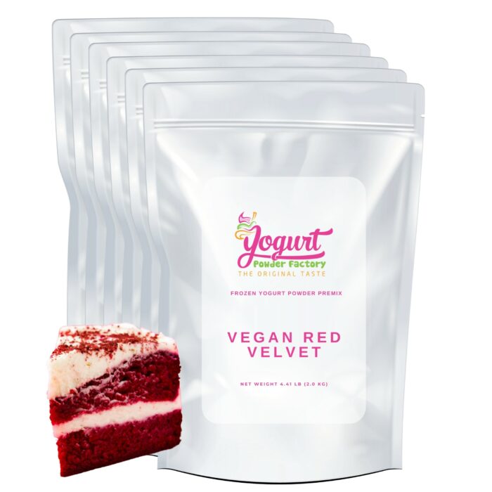 Vegan Red Velvet Frozen Yogurt Pre Mix One Box (12kg/26.45lb)