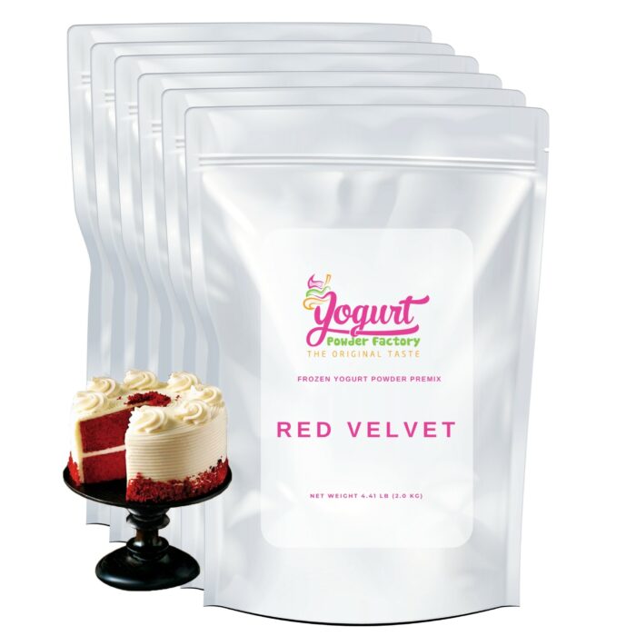 Red Velvet Frozen Yogurt Pre Mix One Box (12kg/26.45lb)
