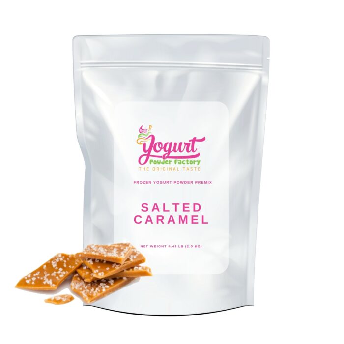 Salted Caramel Frozen Yogurt Pre Mix One Bag (2kg/4.4lb)