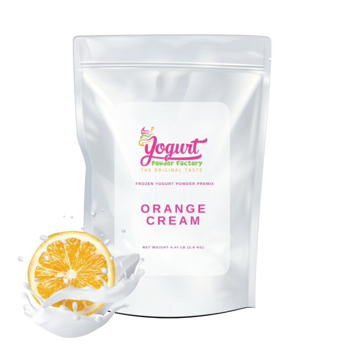 Orange Cream Frozen Yogurt Pre Mix One Bag (2kg/4.4lb)