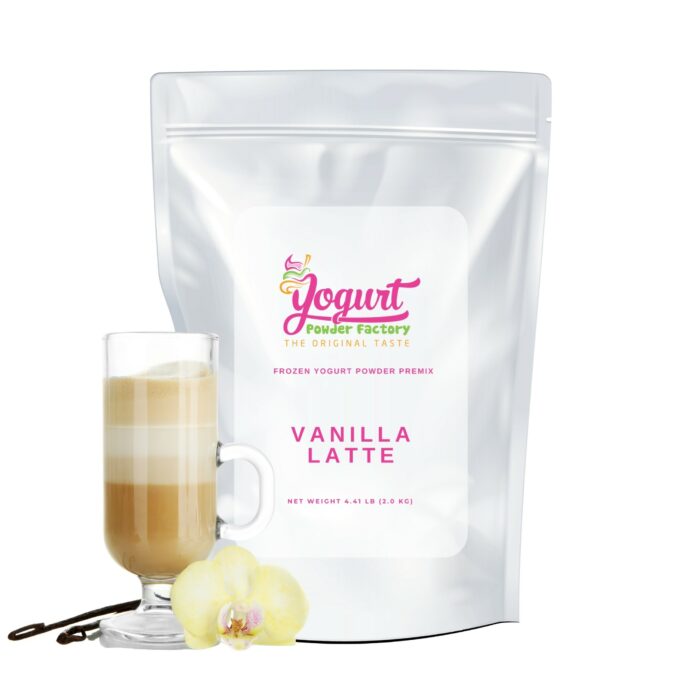 Vanilla Latte Frozen Yogurt Pre Mix One Bag (2kg/4.4lb)