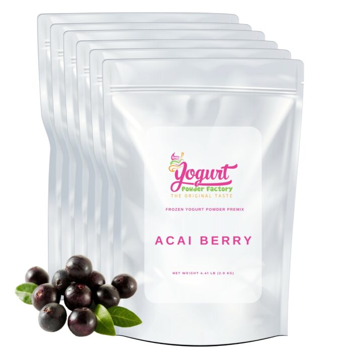 Acai Berry Frozen Yogurt Pre Mix One Box (12kg/26.45lb)