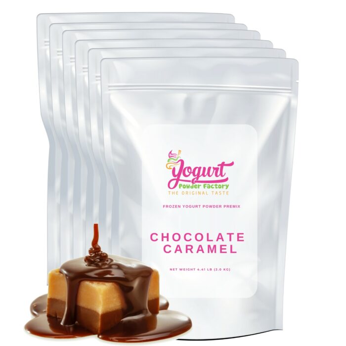 Chocolate Caramel Frozen Yogurt Pre Mix One Box (12kg/26.45lb)