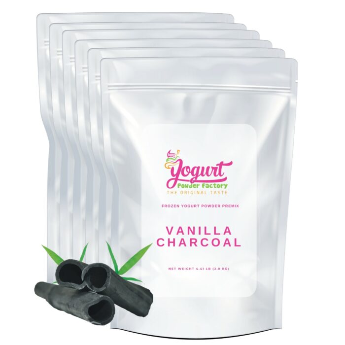 Activated Charcoal Vanilla Frozen Yogurt Pre Mix One Box (12kg/26.45lb)