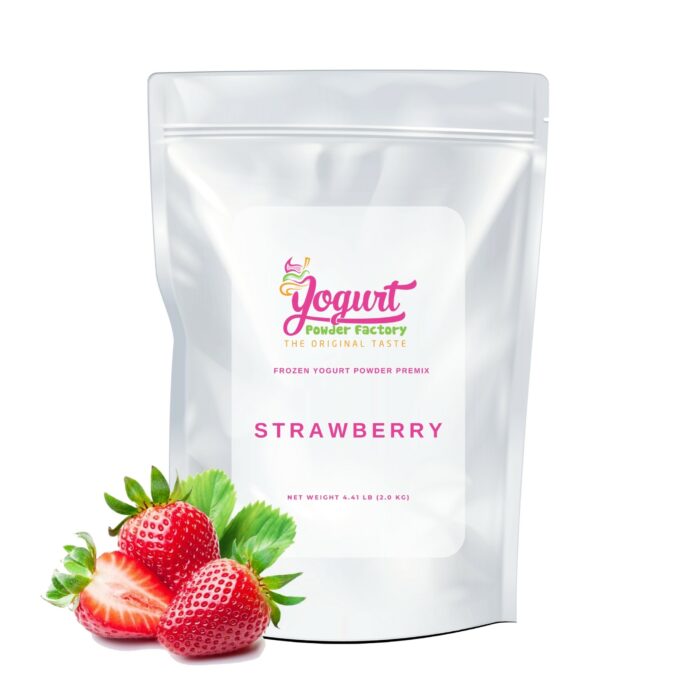 Strawberry Frozen Yogurt Pre Mix One Bag (2kg/4.4lb)