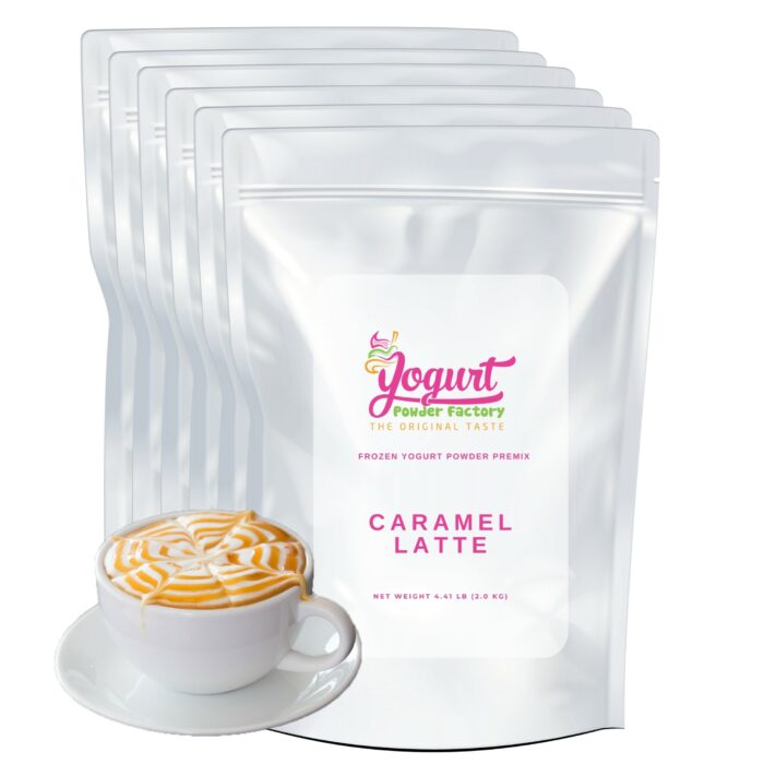 Caramel Latte Frozen Yogurt Pre Mix One Box (12kg/26.45lb)