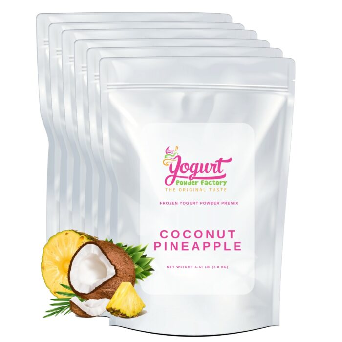 Coconut Pineapple Frozen Yogurt Pre Mix One Box (12kg/26.45lb)