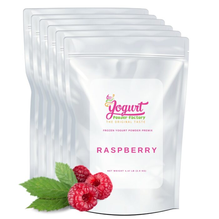 Raspberry Frozen Yogurt Pre Mix One Box (12kg/26.45Lbs)