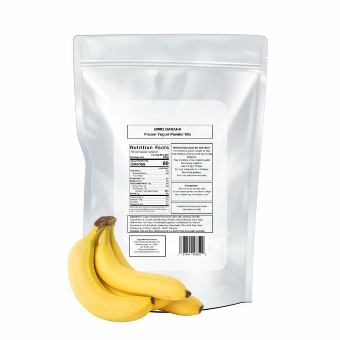 Banana Frozen Yogurt Pre Mix One Bag (2kg/4.4lb) - Image 3