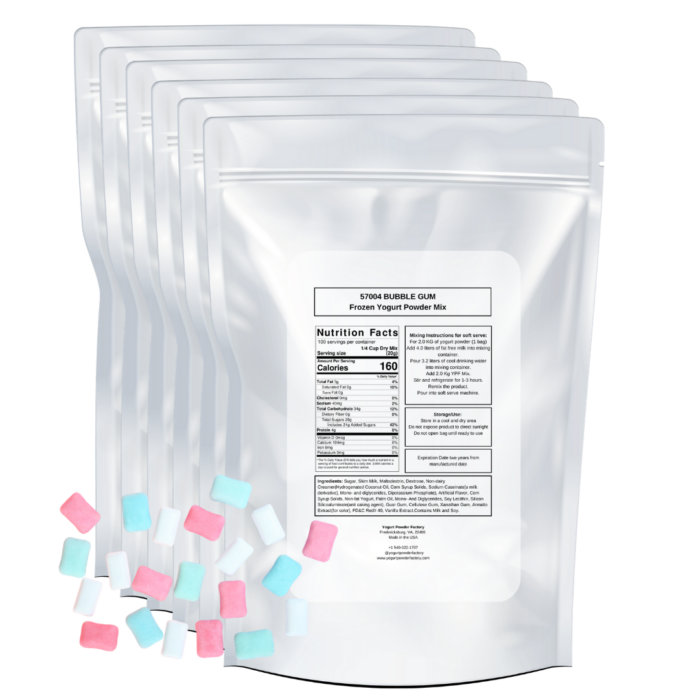 Bubble Gum Frozen Yogurt Pre Mix One Box (12kg/26.45lb) - Image 3