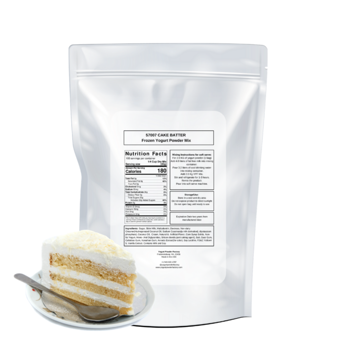 Cake Batter Frozen Yogurt Pre Mix One Bag (2kg/4.4lb) - Image 3
