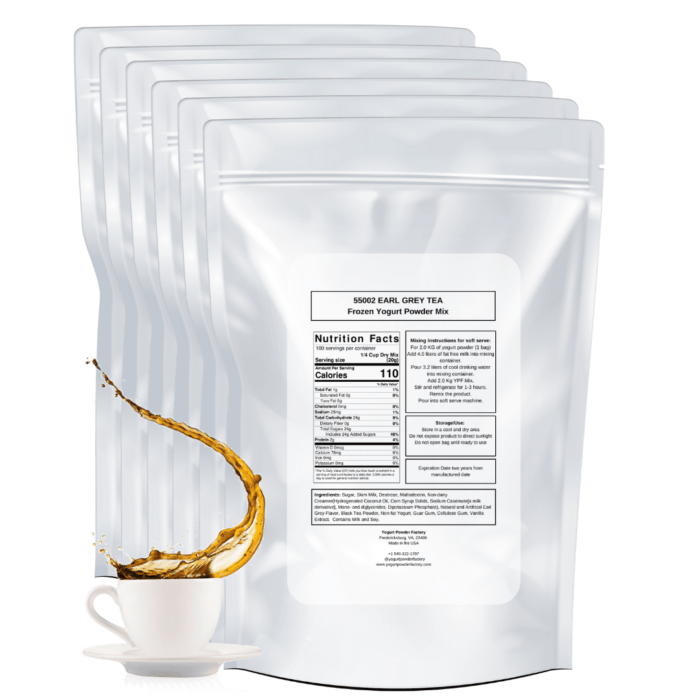Earl Grey Frozen Yogurt Pre Mix One Box (12kg/26.45lb) - Image 3