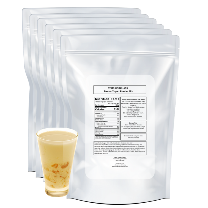 Horchata Frozen Yogurt Pre Mix One Box (12kg/26.45lb) - Image 3