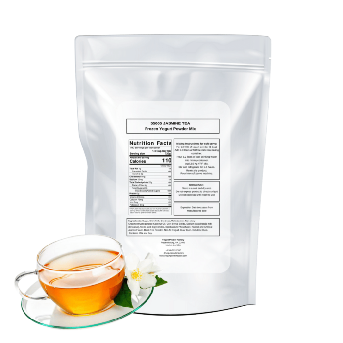 Jasmine Tea Frozen Yogurt Pre Mix One Bag (2kg/4.4lb) - Image 3