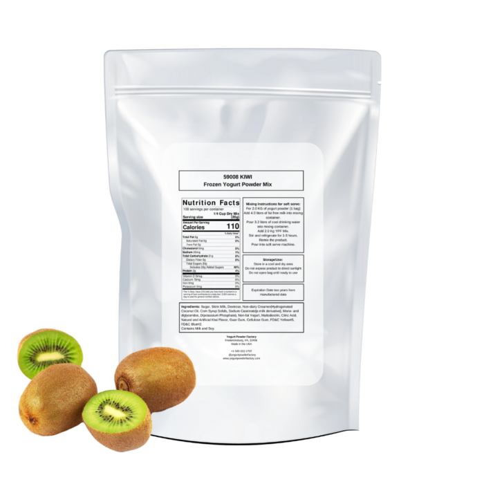 Kiwi Frozen Yogurt Pre Mix One Bag (2kg/4.4lb) - Image 3