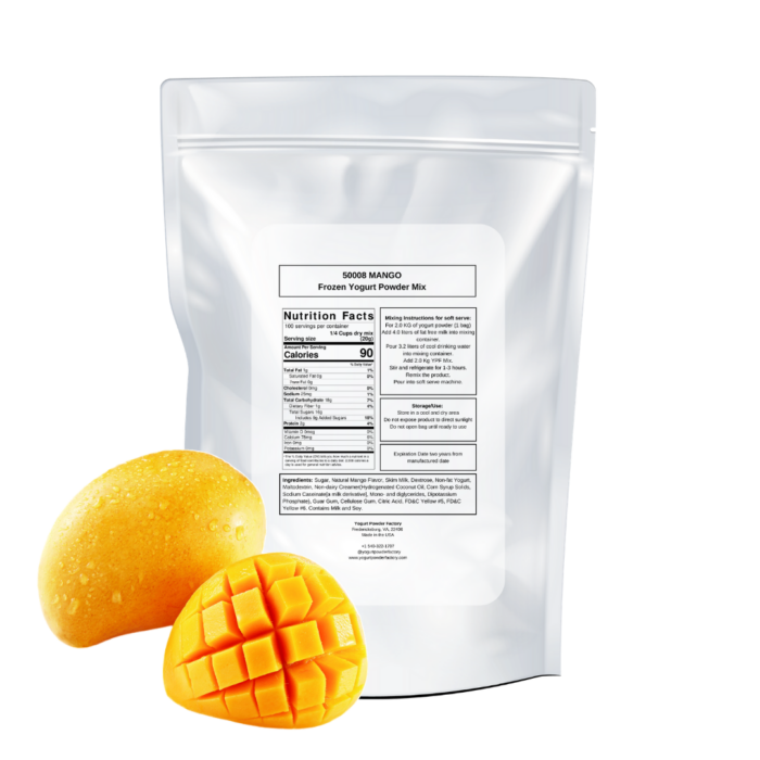 Mango Frozen Yogurt Pre Mix One Bag (2kg/4.4lb) - Image 3