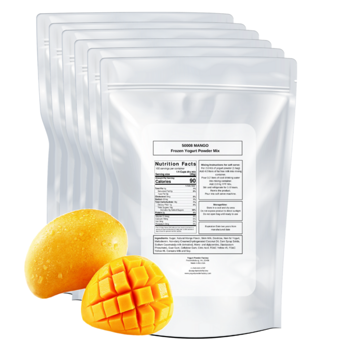 Mango Frozen Yogurt Pre Mix One Box (12kg/26.45lb) - Image 3