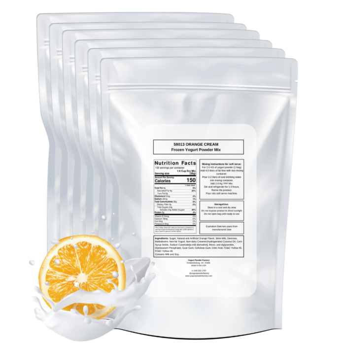 Orange Cream Frozen Yogurt Pre Mix One Box (12kg/26.45lb) - Image 3
