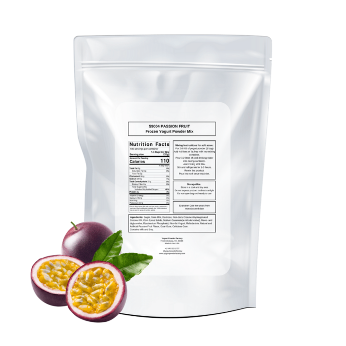 Passion Fruit Frozen Yogurt Pre Mix One Bag (2kg/4.4lb) - Image 3