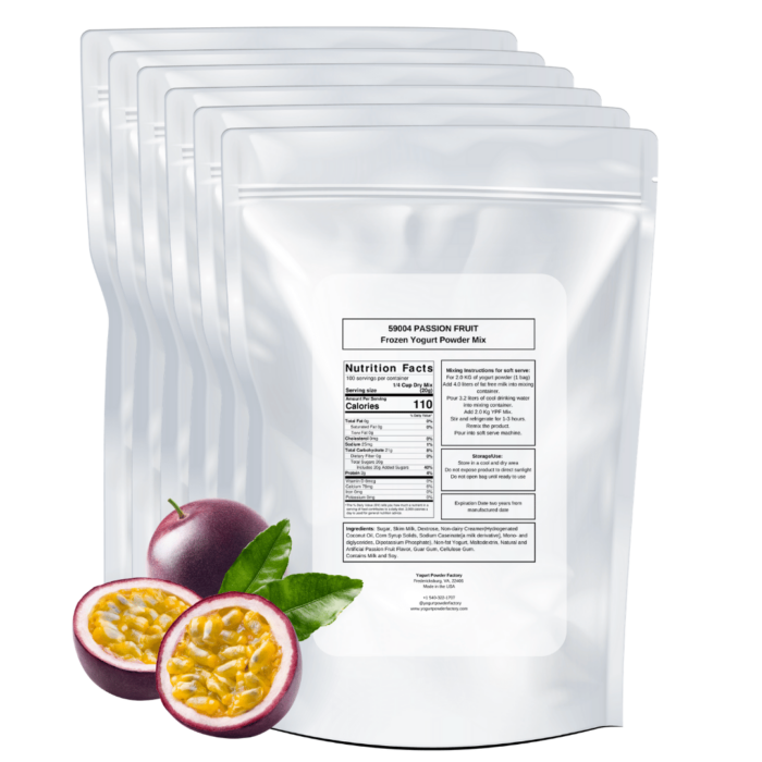 Passion Fruit Frozen Yogurt Pre Mix One Box (12kg/26.45lb) - Image 3