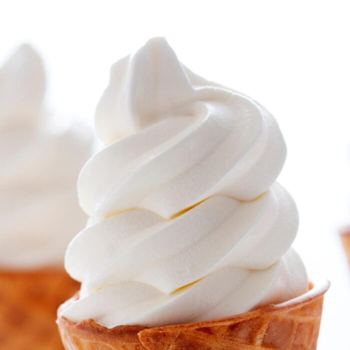 soft serve frozen yogurt plain