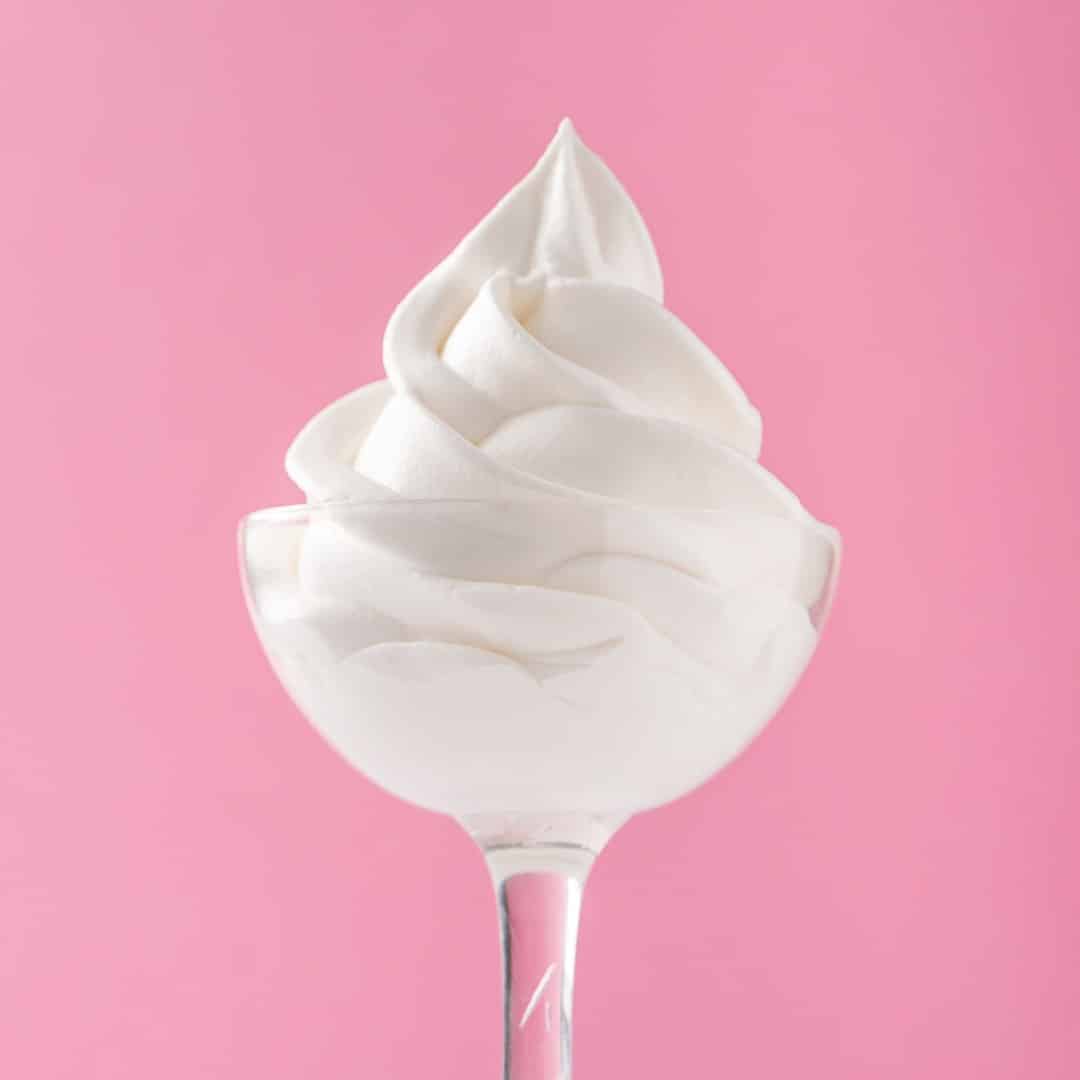 Plain frozen store yogurt