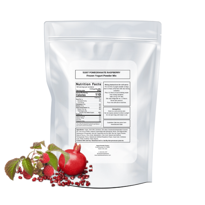 back of pomegranate raspberry bag