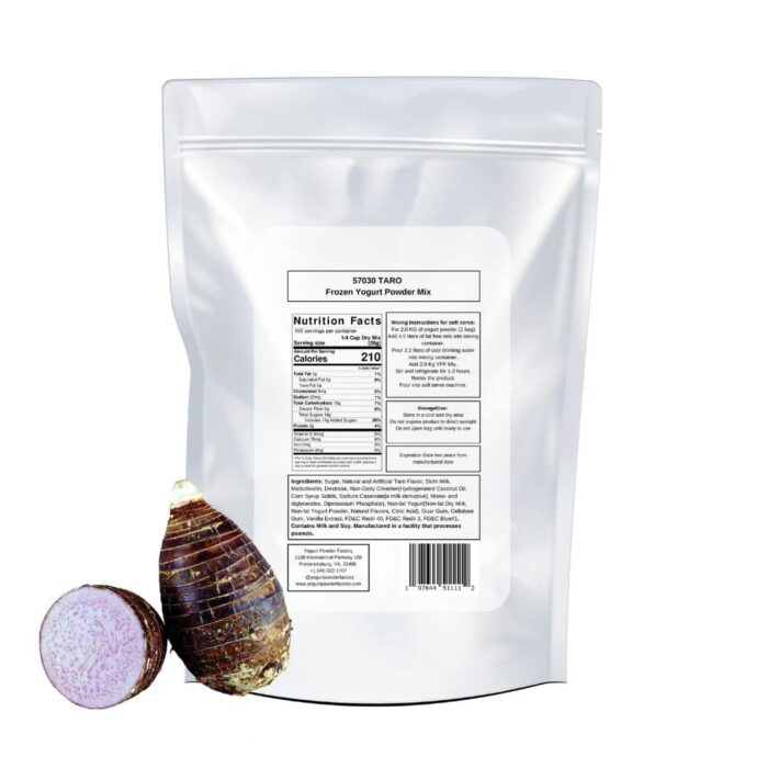 Taro Frozen Yogurt Pre Mix One Bag (2kg/4.4lb) - Image 3