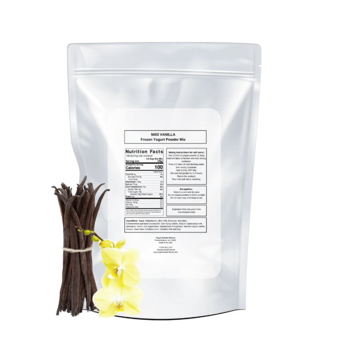 Vanilla Frozen Yogurt Powder Pre Mix One Bag (2kg/4.4lb) - Image 3