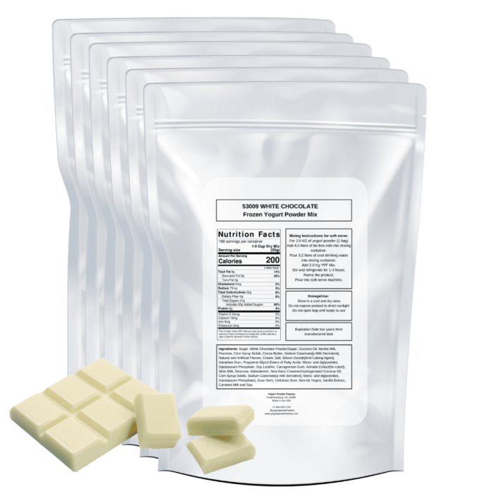 White Chocolate Frozen Yogurt Pre Mix One Box (12kg/26.45lb) - Image 3