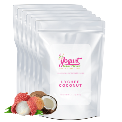 lychee coconut frozen yogurt mix