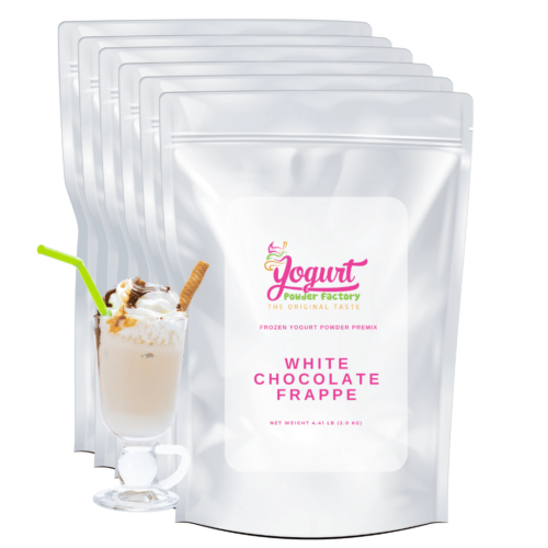 white chocolate frappe frozen yogurt powder mix