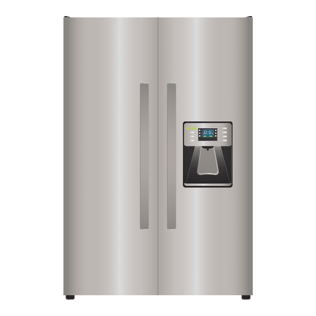 Fridge front of fridge