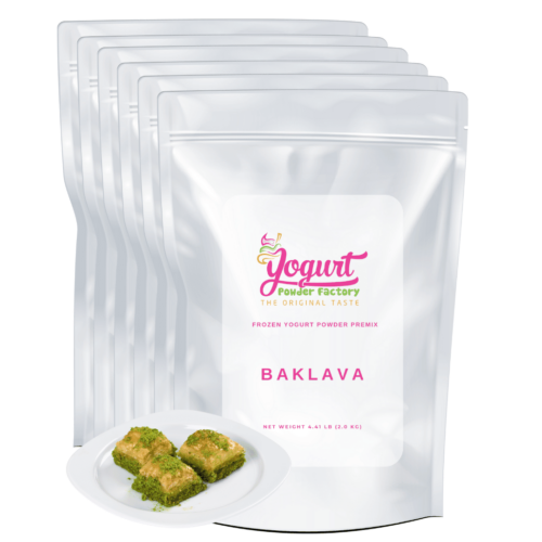 front of baklava bags