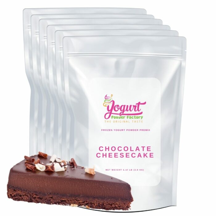 frozen yogurt mix bag chocolate cheesecake