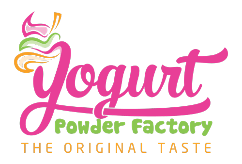Colorful footer logo for Yogurt Powder Factory company @ Fredericksburg, VA, 22406